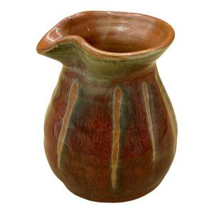 Stoneware Pottery Creamer Marked SP Ireland Brown Earth Tones 4”